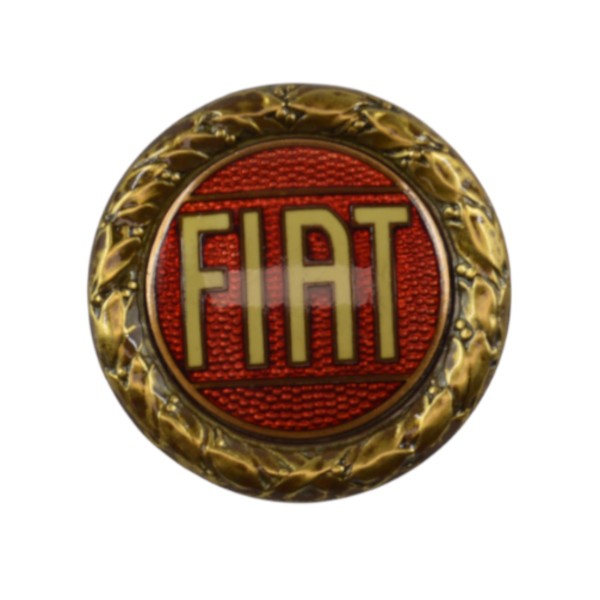 FIAT emblem laurel wreath screwed Fiat 124 Spider (66-78), Fiat 850 - bronze