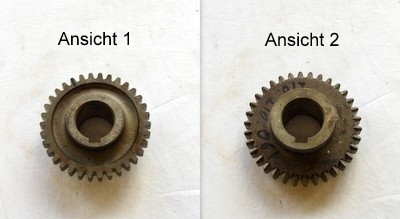 Roue dentée marche arrière Fiat 1800, 2300