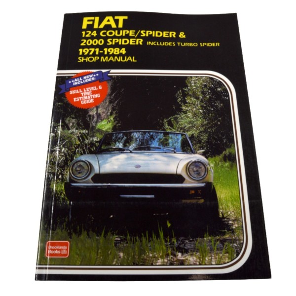 Brooklands Manual de taller Inglés Fiat 124 Spider (71-84)