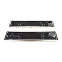 Number plate holder stainless steel 2x for number plates: 52x11cm Number plate holder stainless steel 2x for number plates: 52x11cm
