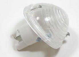 Indicator lamp front (clear) plastic base Fiat 500 F/L/R - Fiat 600 E
