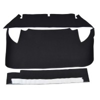Kofferbaktapijt 3-delig Fiat 124 Spider (83-85) DS - zwart velours Kofferbaktapijt 3-delig Fiat 124 Spider (83-85) DS - zwart velours