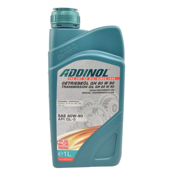 Olie voor differentieel achteras mineraal GL5 SAE 80W 90API (1 liter versnellingsbakolie)
