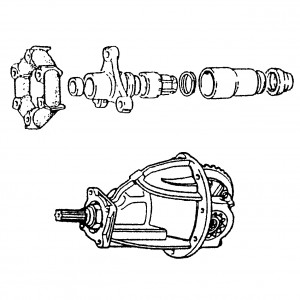 Cardan shaft, differential