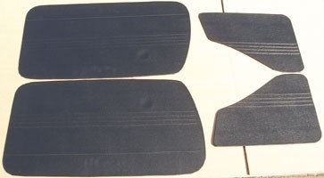 Set of door and side panelling black Fiat 500 D