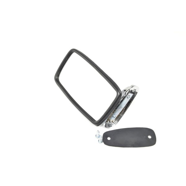 Chrome-plated exterior mirrors with hinges Fiat 124, 126, 500 and others