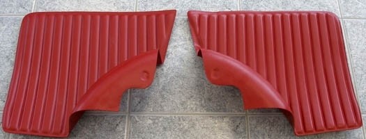 Pair of rear inner linings Fiat 500 L (red)