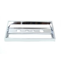 Cadre chromé tableau de bord central (lampes de contrôle rondes) Fiat 124 Spider (66-76) Cadre chromé tableau de bord central (lampes de contrôle rondes) Fiat 124 Spider (66-76)