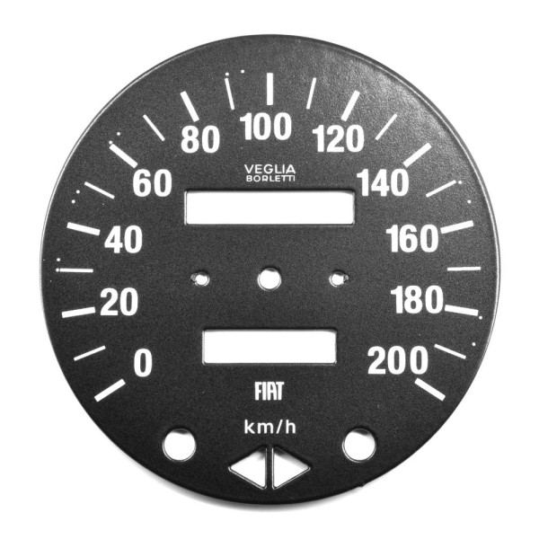 Speedometer disc BS / CS to 200km / h Fiat 124 Spider