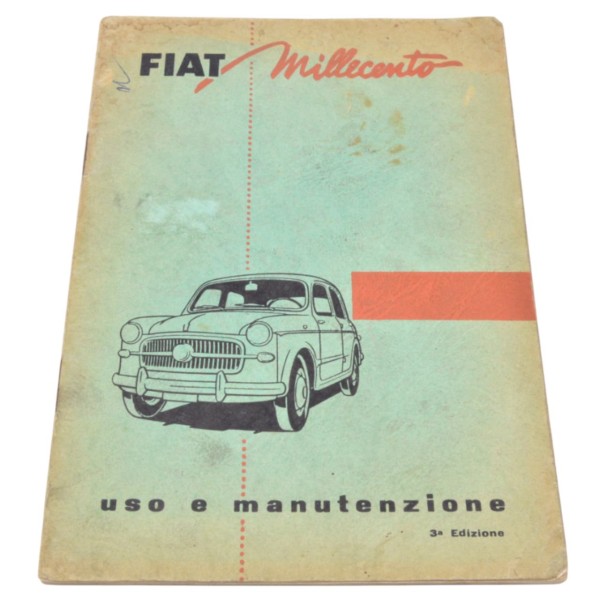 Manuel d'utilisation Fiat 1100 italien original
