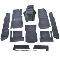 Carpet set Fiat 124 Spider AS 1st series Velours Black Carpet set Fiat 124 Spider AS 1st series Velours Black