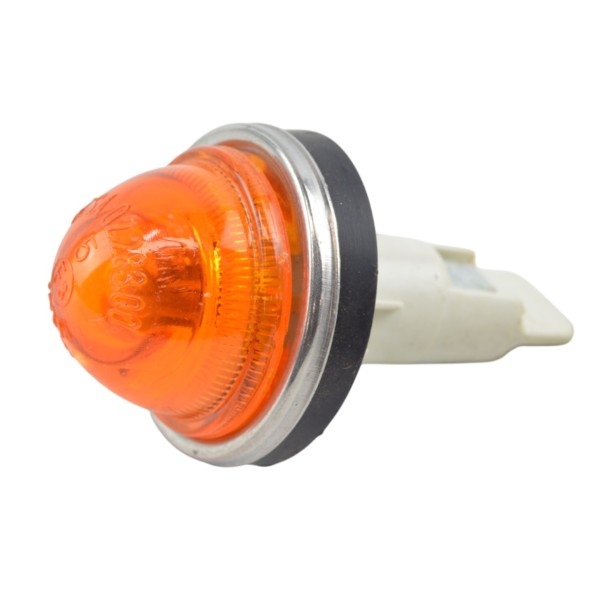 Luz intermitente lateral con anillo cromado Fiat X 1/9, Fiat 128, Fiat 124 Coupe, (también Fiat 124 Spider AS-B)