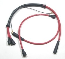 Ignition cable set (red) Fiat 500 R - Fiat 126