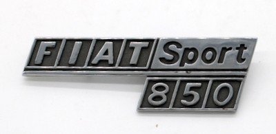Inscription 'FIAT SPORT 850