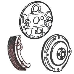 Remschoenen, remtrommels - Fiat 500