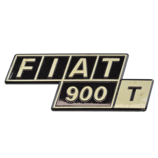 FIAT 900 T" lettering (black and white)