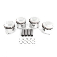 Jeu de pistons avec jeu de segments (80mm +0,4) avec dôme 1er étage 3mm Fiat 124 Spider 1400-1600 Jeu de pistons avec jeu de segments (80mm +0,4) avec dôme 1er étage 3mm Fiat 124 Spider 1400-1600