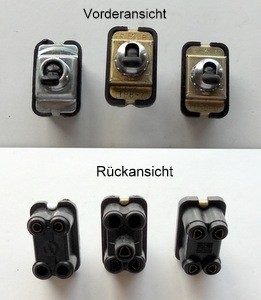Set of toggle switches (2/3/4) Rundstecker Fiat 500 - Fiat 600 - Fiat 1100