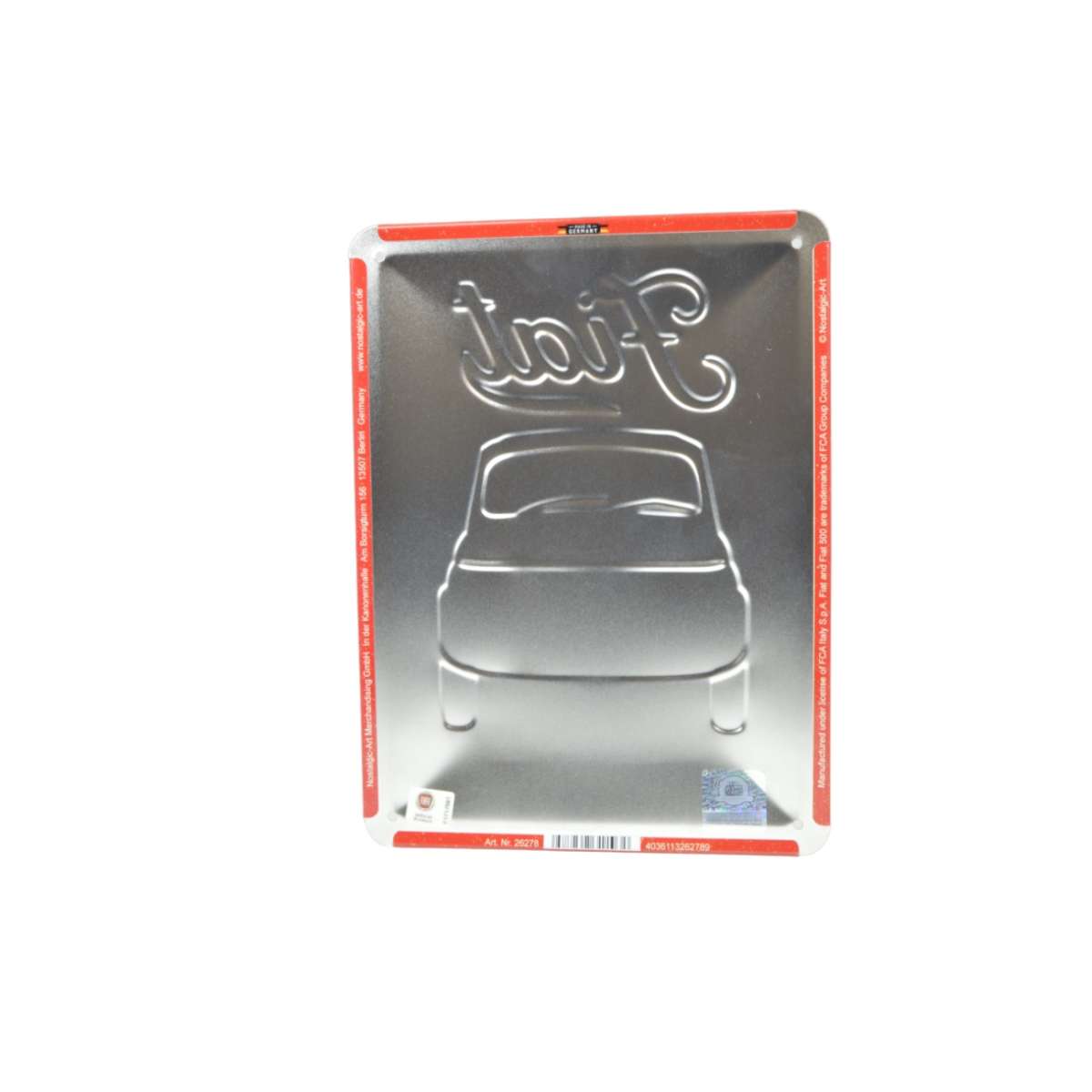 Metal sign Fiat 500 - The Italian Classic 15 x 20 cm buy spare parts