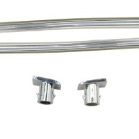 Conjunto de faixa de acabamento e apoio de braço de encaixe Fiat 124 Spider, Fiat Dino Spider de VIN 190501 Conjunto de faixa de acabamento e apoio de braço de encaixe Fiat 124 Spider, Fiat Dino Spider de VIN 190501