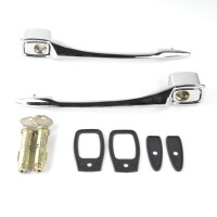 Jeu de poignées de porte complet avec 2x cylindre de serrure Fiat 124 Spider (66-78), Dino Spider Jeu de poignées de porte complet avec 2x cylindre de serrure Fiat 124 Spider (66-78), Dino Spider