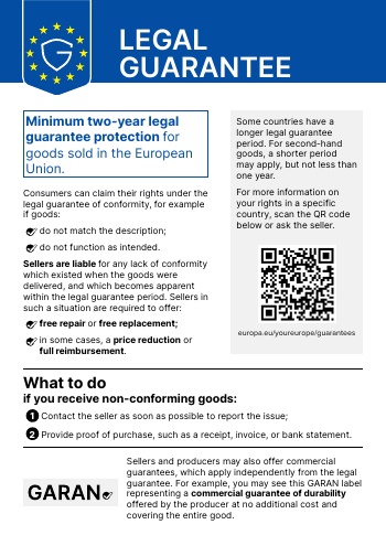 Legal guarantee (GARAN)
